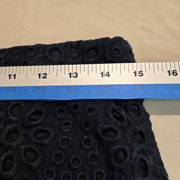 J. Crew Black Eyelet No. 2 Pencil Skirt Size 6 Officecore - Picture 2 of 10